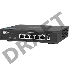 Коммутатор QNAP QSW-1105-5T 5-Port RJ-45 Unmanaged 2.5Gbps fanless switch, Switching Capacity 25Gbps