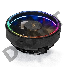 Кулер ExeGate EX286155RUS Dark Magic EE126A-RGB (Al black coating, LGA775/1150/1151/1155/1156/1200/AM2/AM2+/AM3/AM3+/AM4/FM1/FM2/754/939/940, TDP 100W, Fan 120mm, 1800RPM, Hydro bearing, 4pin, 18db, 410г, черный, RGB, с термопастой, на защелках, Retail co
