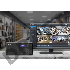 Комбинированное устройство - PoE коммутатор и сетевой RAID-накопитель QNAP QGD-3014-16PT-8G 2 x 1 Gb SFP and 14 port PoE Budget 140W Multy-Gigabit switch with 4 bay network RAID storage, 16 PoE+ ports, 16 x 1GbE RJ-45, 4 bays 3.5 w/o HDD, 2 x M.2 SATA, QT