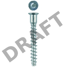 Винт-конфирмат оцинкованный, шестигранный шлиц, 7,0ммx70мм, 1800шт, ЗУБР