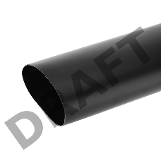 Термоусаживаемая трубка клеевая REXANT 115,0/19,0 мм, (6:1) черная, упаковка 1 м