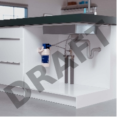 Водоочиститель Brita MyPure P1 + круглый смеситель белый/синий