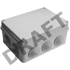 Коробка распр. ОП 150х110х70 10 выходов 10 гермовводов. IP54 крышка на винтах сер. Epplast 210314