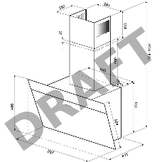 Кухонная наклонная вытяжка Krona В/о Kristen 900 black/inox S