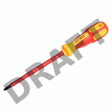 Отвертка REXANT крестовая диэлектрическая PH1 х 125 мм, до 1000 В, двухкомпонентная рукоятка