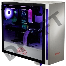 Компьютерный корпус XPG INVADER-WHITECOLOR BOXWORLDWIDE (ATX, подсветка ARGB, 2  вентилятора 120мм, стеклянная боковая панель, ,белый)