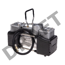 Компрессор автомобильный усиленный двухпоршневой в кейсе с набором инструментов (60л/мин, 10 АТМ) REXANT