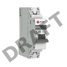 Автоматический выключатель EKF mcb4763-1-32C-pro 1P 32А (C) 4,5kA ВА 47-63 EKF PROxima