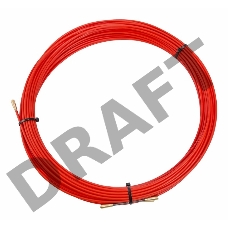 Протяжка кабельная (мини УЗК в бухте), стеклопруток, d=3,5мм, 30м КРАСНАЯ (47-1030)