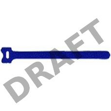 Хомут-липучка Lanmaster LAN-VCM210-BL 210x16мм (упак:10шт) полимер внутри помещений синий