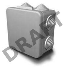 Коробка распр. ОП 80х80х55 IP54 ГУСИ С3В87 Евро