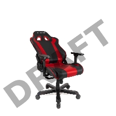 Игровое кресло DXRacer King чёрно-красное (OH/KS99/NR, экокожа, регулируемый угол наклона)