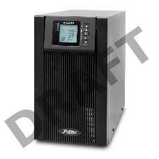 Источник бесперебойного питания PowerMan Online 2000VA Black (Online-Double conversion/LCD Display/USB/Software/RJ11/45,RS-232)
