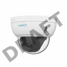 Уличная IP-камера купольная антивандальная со встроенным моторизованным объективом Uniarch 4МП 2.8-12 мм, ИК подсветка до 30 м. 1/2.7