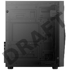 Корпус Aerocool Glider Cosmo V1 без БП, ATX, боковое окно (закаленное стекло), черный