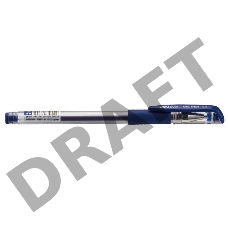 Ручка гелевая Deli E6600blue 0.5мм резиновая манжета прозрачный синие чернила