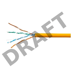 Кабель SkyNet Premium UTPнг-LSZH 4x2x0,51, низкое дымовыделение, нулевое содержание галогенов, медный, FLUKE TEST, кат.5e, однож., 305 м, box, оранжевый