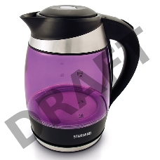 Чайник электрический Starwind SKG2217 1.8л. 2200Вт фиолетовый/черный (корпус: стекло)