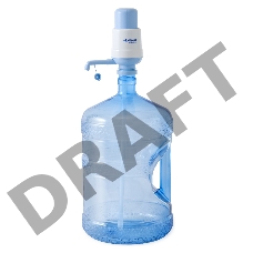 Помпа для 19л бутыли Hotfrost A6 механический голубой/серый