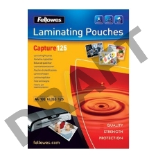 Пленка для ламинирования Fellowes 125мкм A4 (100шт) глянцевая 216x303мм CRC-53074 (FS-53074)