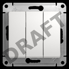 Механизм выключателя 3-кл. СП GLOSSA 10А IP20 10AX бел. SchE GSL000131
