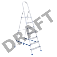 Стремянка СИБРТЕХ 97717  7 ступеней алюминиевая