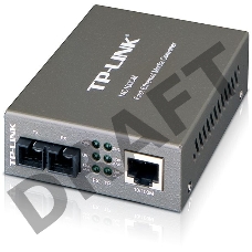 Медиаконвертер TP-Link SMB MC100CM 10/100Mbps RJ45 to 100Mbps multi-mode SC fiber Converter, Full-duplex,up to 2Km, switching power adapter, chassis mountable