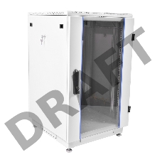 Шкаф коммутационный ЦМО ШТК-М-18.6.6-1ААА-9005 18U 600x600мм пер.дв.стекл задн.дв.стал.лист 2 бок.пан. направл.под закл.гайки 270кг черный