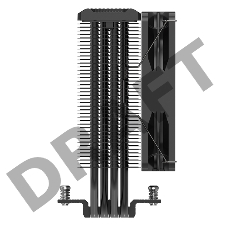 Кулер PCCooler Paladin EX400 S115X/1200/1700/AM4 (24 шт/кор, TDP 180W, 120mm PWM FAN, 4 тепловые трубки 6мм, 800-1800RPM, 28,6dBa)