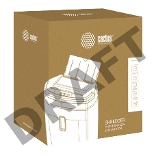 Шредер Cactus CS-SH-75-21-4X40AF (секр.P-4)/фрагменты/75лист./21лтр.