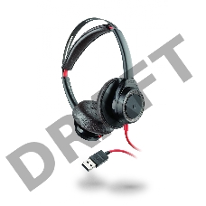 Гарнитура проводная BLACKWIRE 7225,BW7225,USB-A,BLACK,WW