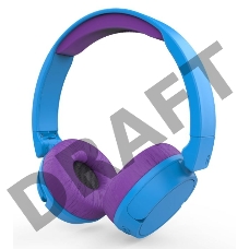 Наушники беспроводные Hiper LUCKY Purple детские 20-20000 Гц, 95 дБ (безопасно для детей), 32 Ом, jack 3.5 mm/micro-USB 5В/500мА, цвет: Фиолетовый