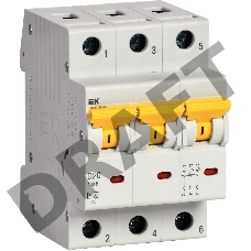 Автоматический выключатель IEK ВА47-60МА без тепл. расцеп. 3P 20А 6кА D