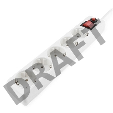 Сетевой фильтр Гарнизон ЕНLW-5 1.4 м 5 р белый