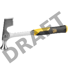 Молоток-топорик JCB цельнокованый, двухкомпонентная виброгасящая рукоятка, 340г