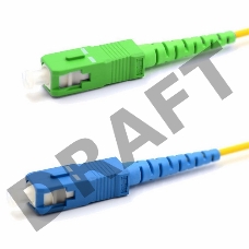 Патч-корд оптический переходной (SM), 9/125 (OS2), SC/APC-SC/UPC, (Simplex), LSZH, 10м