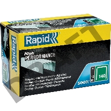 Скобы RAPID 12 мм широкие скобы,, супертвердые, профессиональные тип 140 (G / 11 / 57), 5000 шт