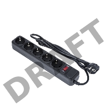 Сетевой фильтр ExeGate EX279181RUS SP-5-10B (5 розеток, 10м, евровилка, черный)