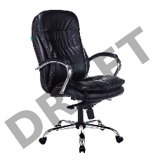 Кресло руководителя Бюрократ T-9950/BLACK-PU сиденье черный искусственная кожа крестовина хром