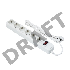 Сетевой фильтр ExeGate EX221230RUS SP-6-3W (6 розеток, 3м, евровилка, белый)