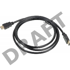 Кабель аудио-видео Behpex HDMI (m)/HDMI (m) 2м. Позолоченные контакты черный