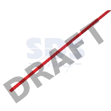 Термоусаживаемая трубка REXANT 5,0/2,5 мм, красная (бухта 100 м)