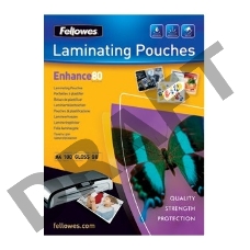 Пленка для ламинирования Fellowes,   80 мкм, A4, 100 шт., с клеящим слоем (FS-53022)