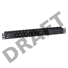 Блок розеток горизонтальный ExeGate ServerPro PDU-19H003 Al-10C13-C14, 19