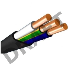 Кабель ВВГ-Пнг(А)-LS 3х4 ок (N) 0.66кВ (м) Энергокабель ЭК000037110