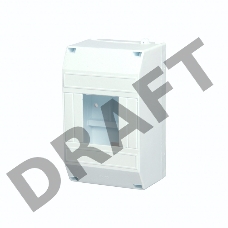 Бокс пластиковый КМПн REXANT 1/4 IP20 белый инд. штрих-код