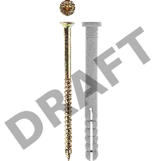 Зубр Дюбель-гвоздь полипропиленовый, цилиндрический бортик, 8x140мм, ТФ5, 50шт 4-301365-08-140