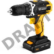 Дрель-шуруповерт Deko DKCD16FU-Li аккум. патрон:быстрозажимной