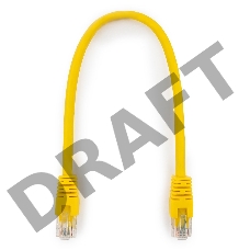 Патч-корд UTP Cablexpert кат.6, 0.25м, литой, многожильный (жёлтый)