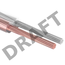 Кабель акустический REXANT 2х1,50 мм², прозрачный SILICON, бухта 100 м